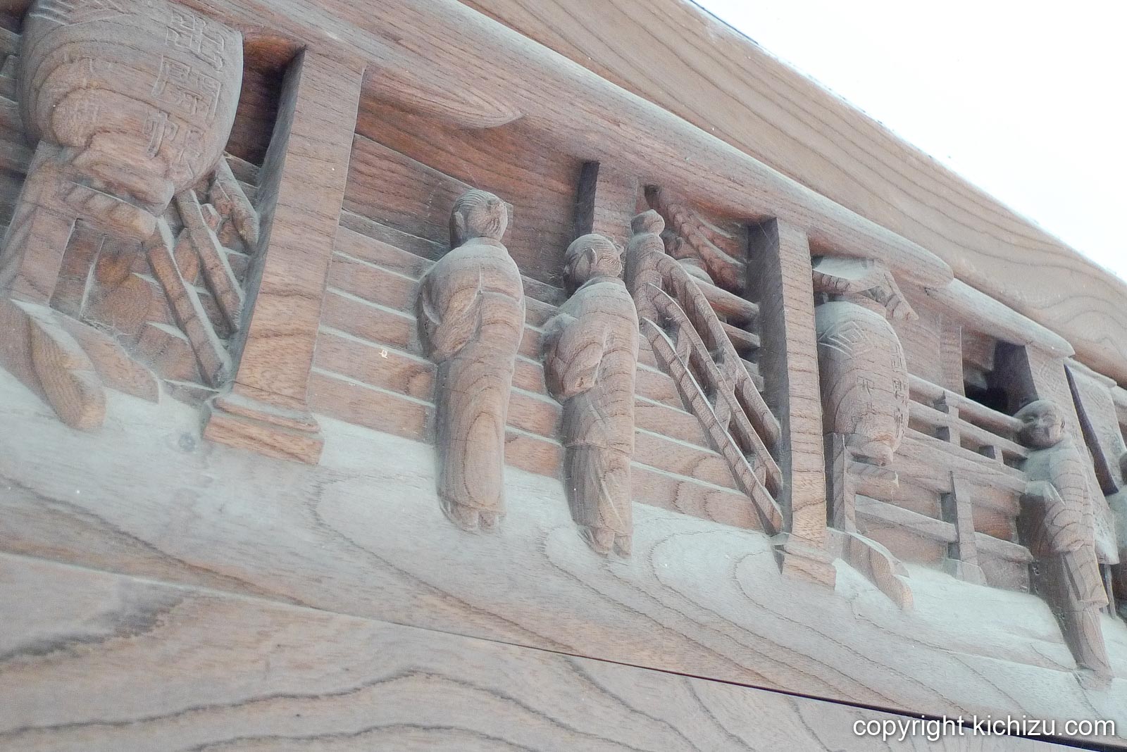 柴又帝釈天 廊下の木彫り