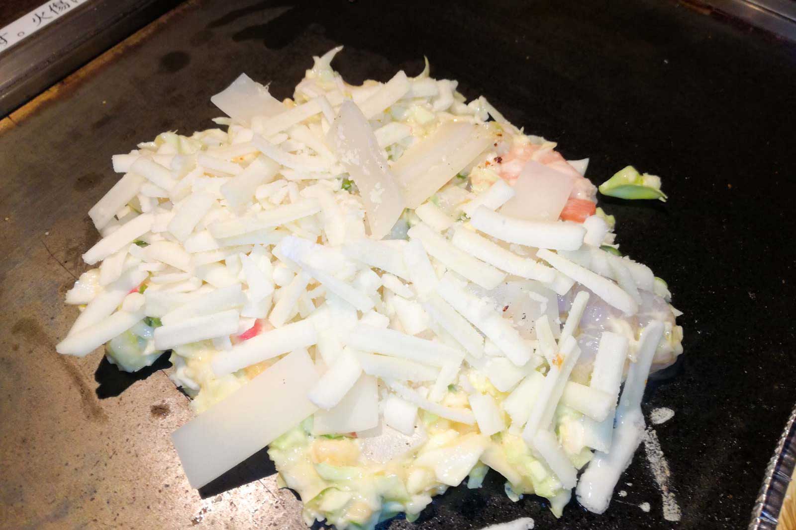 もちチーズを乗せる