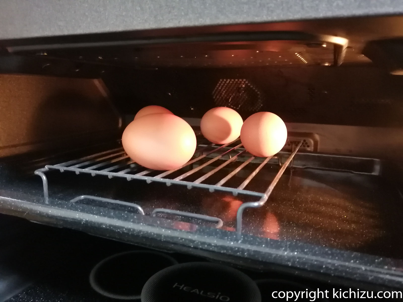 ヘルシオでゆで卵を作る