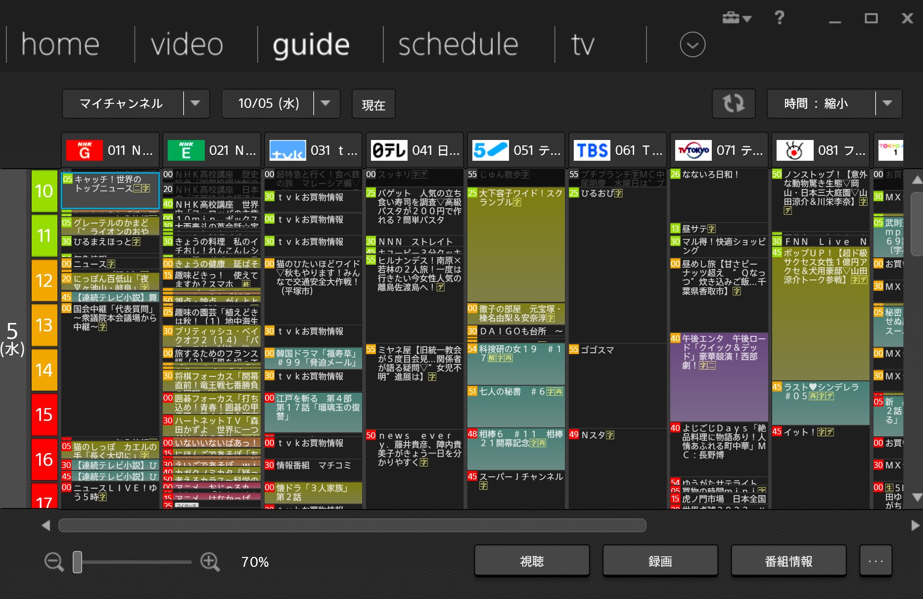 guide画面