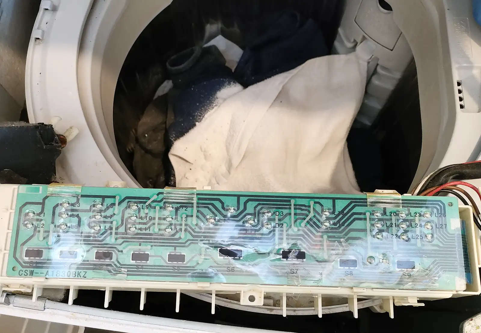 防水加工された基盤