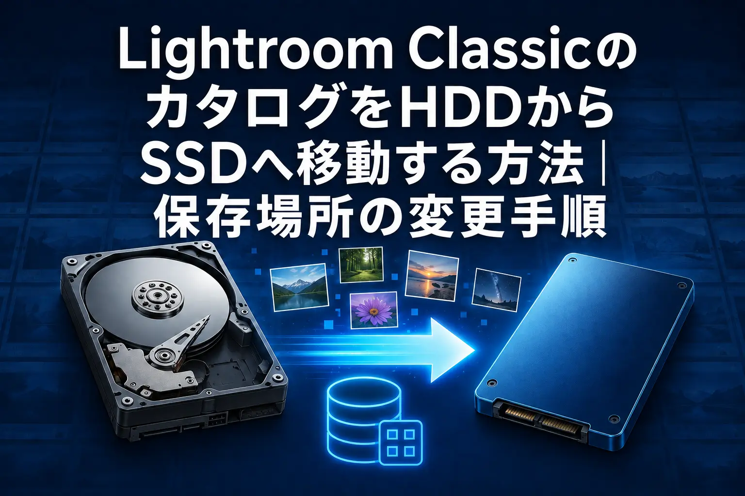 Lightroom ClassicのカタログをHDDからSSDへ移動する方法|保存場所の変更手順