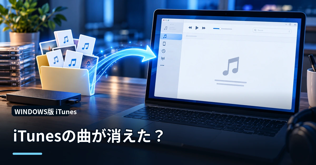 iTunesに入れた曲が消えた？ライブラリが空になったときの原因と復元方法