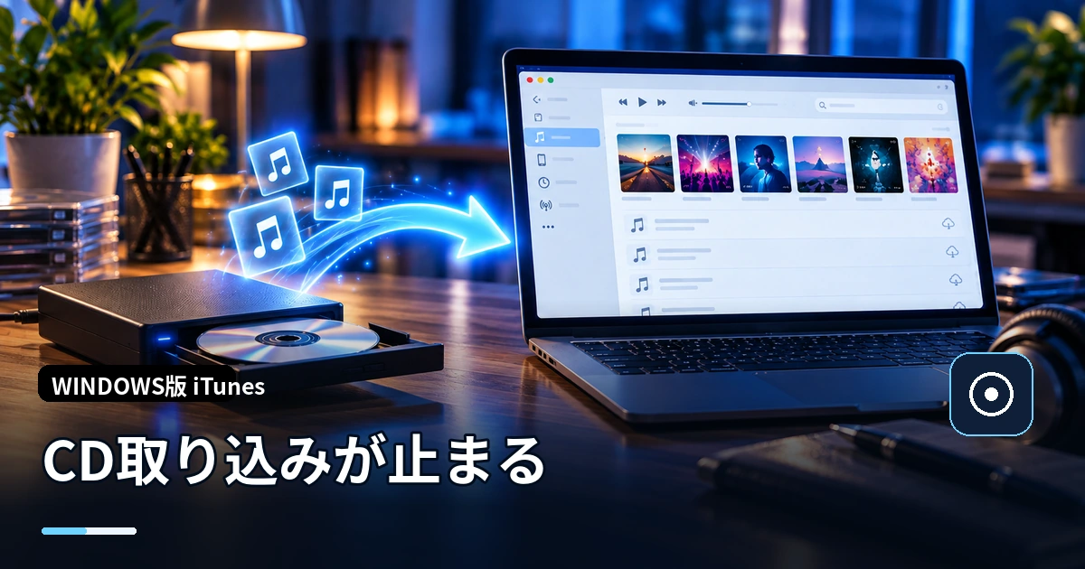 iTunesでCDの取り込みが途中で止まる・失敗するときの原因と解決方法
