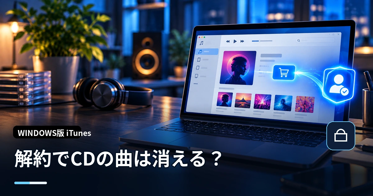 Apple Musicを解約するとCDから取り込んだ曲も消える?購入曲との違い