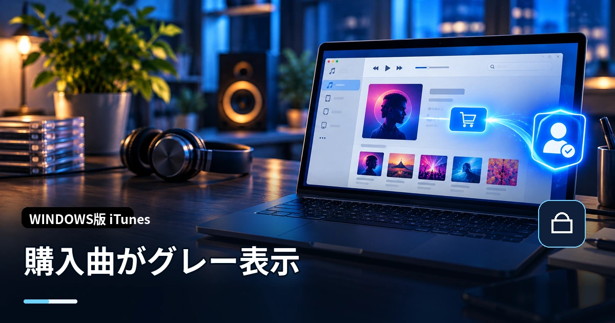 iTunesで購入した曲がグレー表示になって再生できない原因と対処法