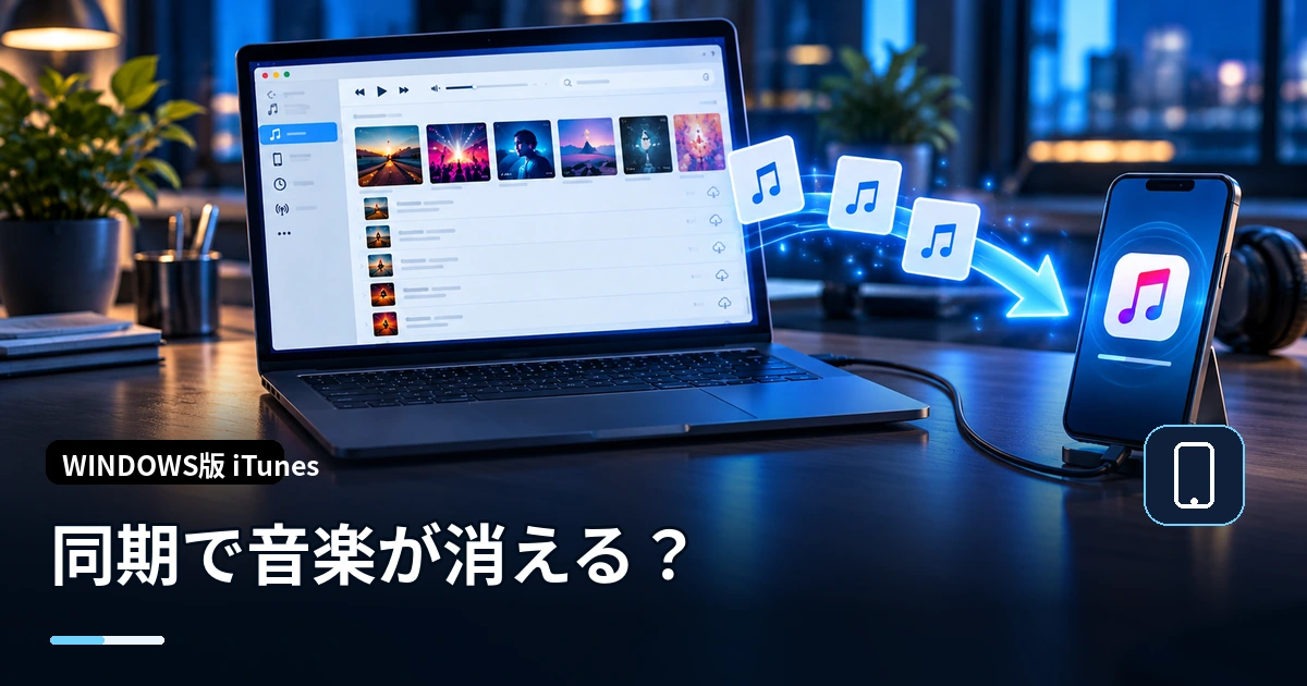 iTunesとiPhoneを同期すると音楽が消える？削除される仕組みと防止方法